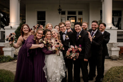 Bridal Party at the Vale venue in Conroe Texas